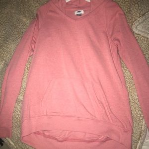 pink hoodie